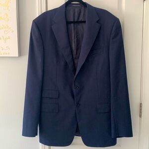 Corneliani Blazer Navy Blue super fine wool size XL‎ career classic 58/XL